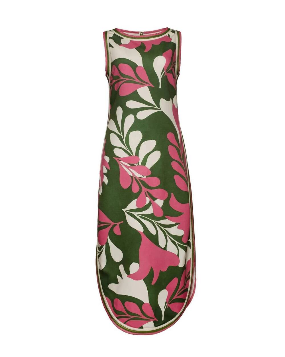 NEW FRANCES VALENTINE women's selena maxi dress in green multi